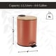 preview thumbnail 49 of 79, Stylish Trash Can with Bamboo Lid and Pedal, 2.5L Capacity - 9.2" H x 8" L x 8" W
