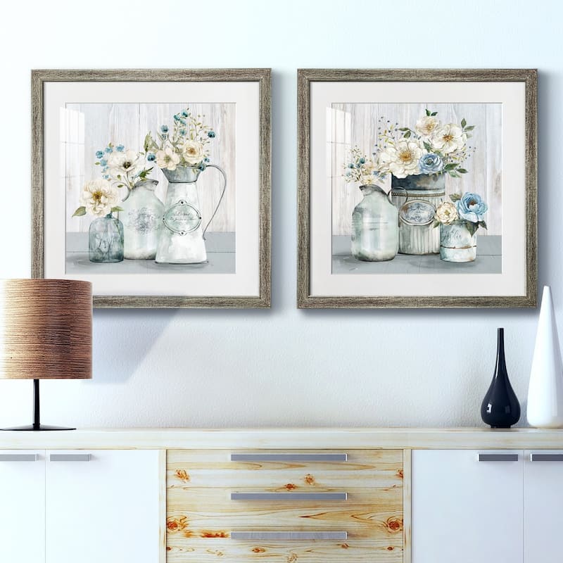 French Garden Flowers I- Premium Framed Print - Ready to Hang