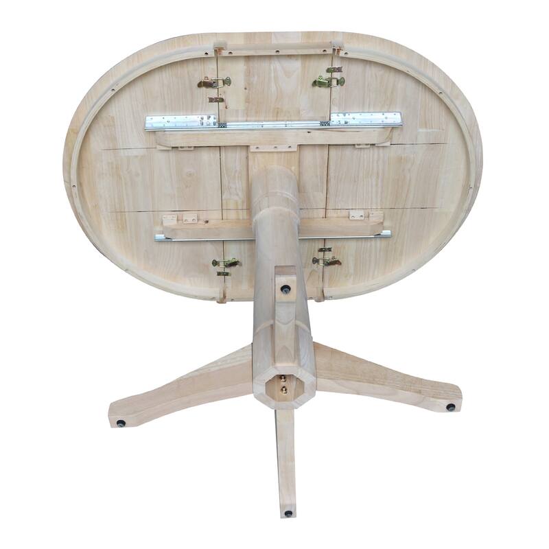 36" Round Top Pedestal Table w/12" Leaf