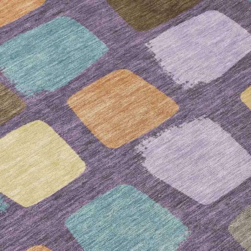 Machine Washable Indoor/ Outdoor Casual Hoppy Chantille Rug