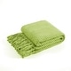 preview thumbnail 104 of 175, Knitted Tweed Couch Throw 50" x 60" - Lettuce Green