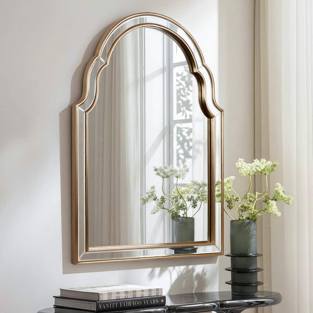 Arch Gold Wall Mirror for Wall Decor - 31.5"×23.6"
