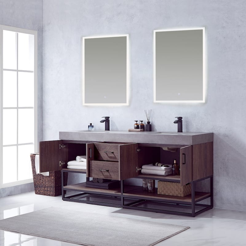 Miseno MV789072B Alistair 72" Free Standing Double Basin Vanity Set