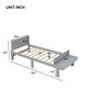 preview thumbnail 18 of 24, Modern Twin Bed with Footboard Bench Ideal for Any Youthful Bedroom