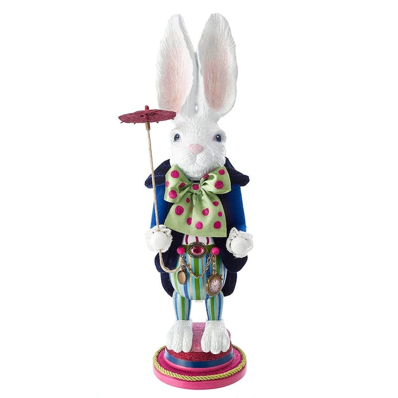 Kurt Adler 18-Inch Hollywood™ White Rabbit Nutcracker - 18"