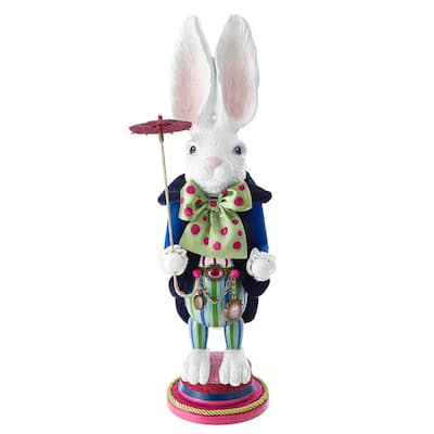 Kurt Adler 18-Inch Hollywood™ White Rabbit Nutcracker - 18"
