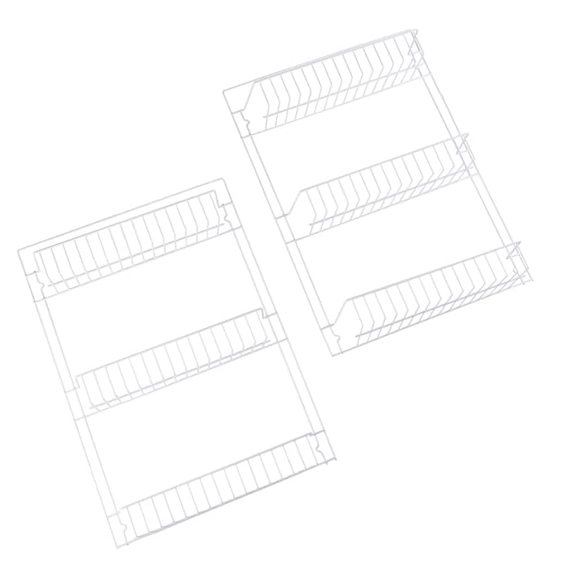 Over the Door Organizer - 6-Tier Adjustable Pantry Shelves and Rack for Kitchen Organization by Windsor Home (White)
