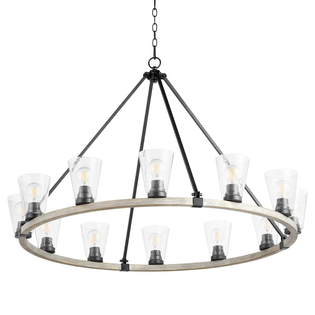 Quorum International 63-12-41 Paxton 12 Light 46" Wide Ring Chandelier