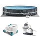 preview thumbnail 1 of 6, Intex Ultra XTR 18' x 52" Above Ground Outdoor Pool Set with Pump & Robot Vacuum
