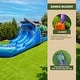 preview thumbnail 5 of 6, XJUMP Commercial Grade 45' Tropical Wet/Dry Obstacle with Dual Lane Slide and Deep Pool Two Pieces Kids and Adults (with Blower)