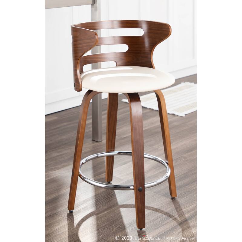 Carson Carrington Cranagh 24" Upholstered Counter Stools (Set of 2)