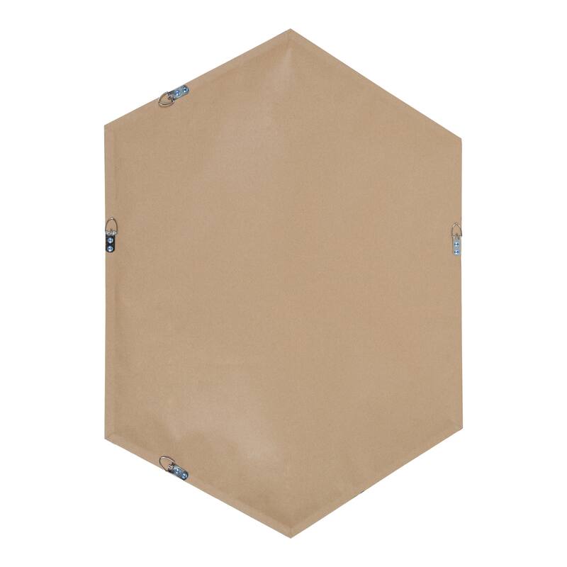 Kate and Laurel Laverty Framed Hexagon Wall Mirror