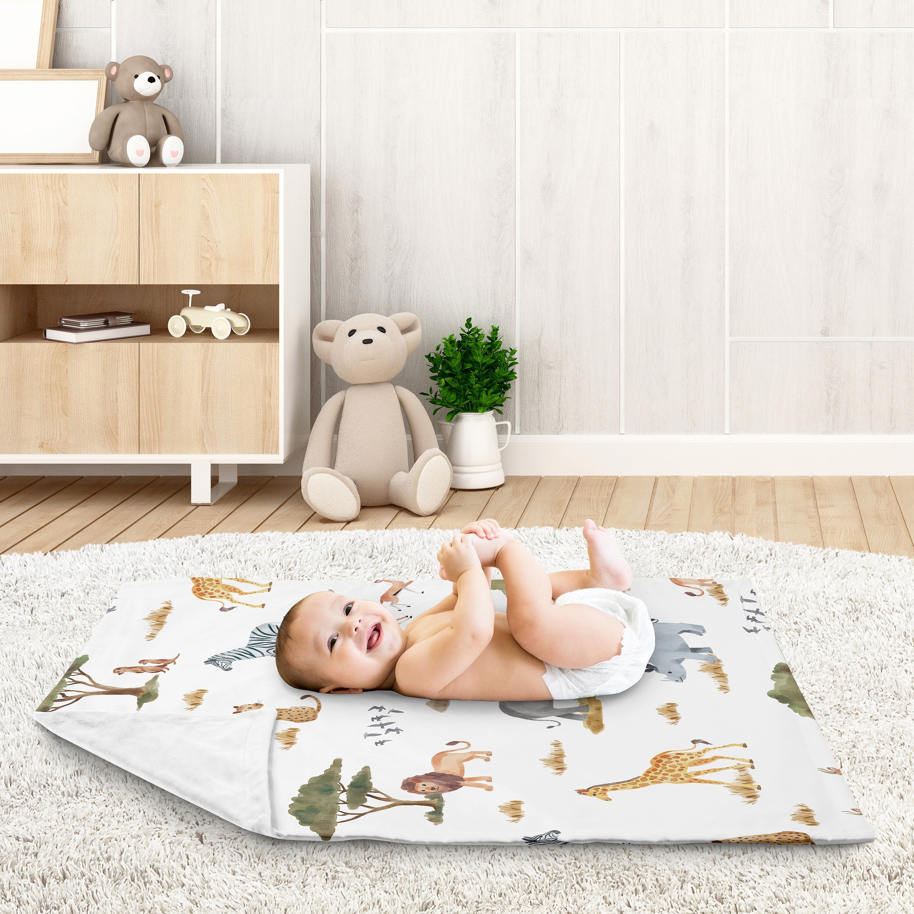 Leopard baby swaddle top