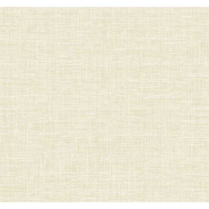 Seabrook Designs Soho Linen Nonwoven Unpasted Wallpaper - 27 in. W x 27 ft. L - Sunlight