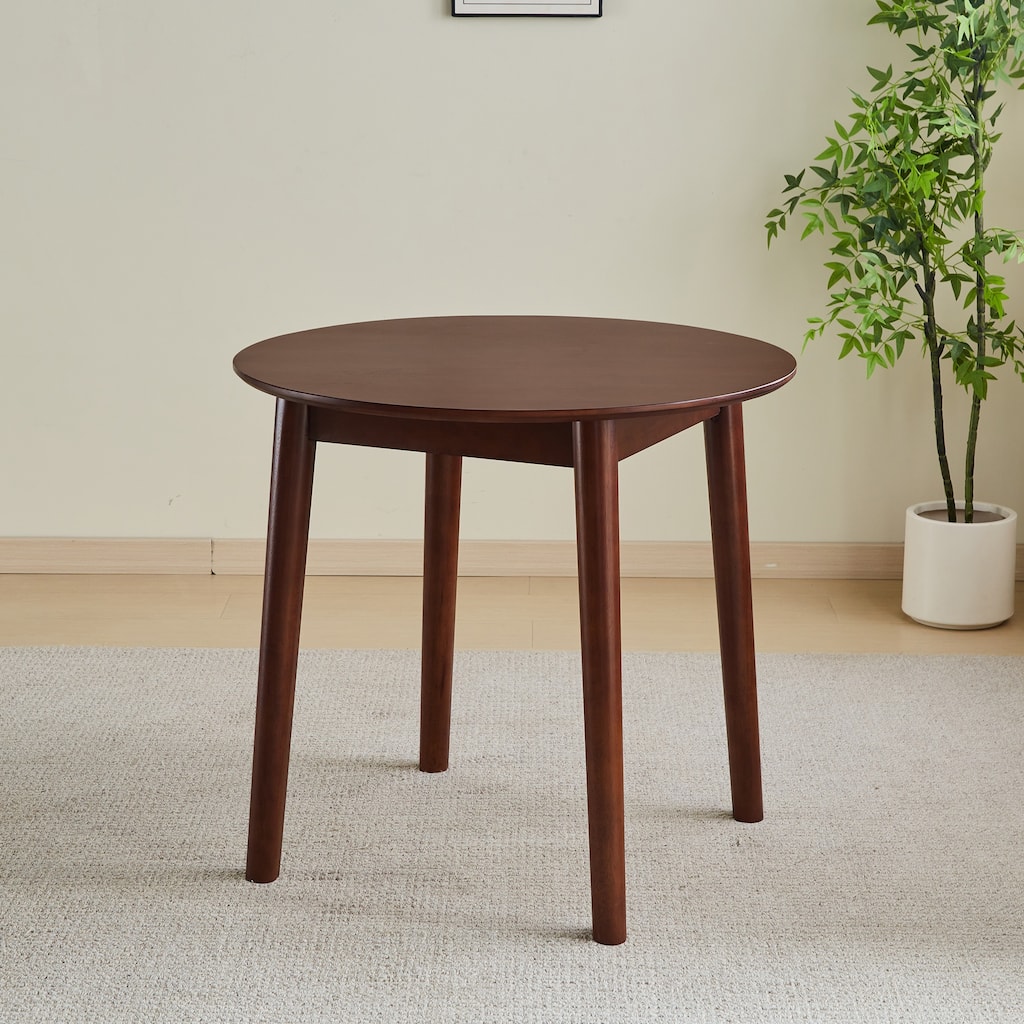 Round Table, all solid wood, can sit 2-4 people diameter 31.5 inches