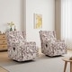 preview thumbnail 31 of 139, 29'' W Pattern Swivel Manual Push Back Recliner Chair Set of 2