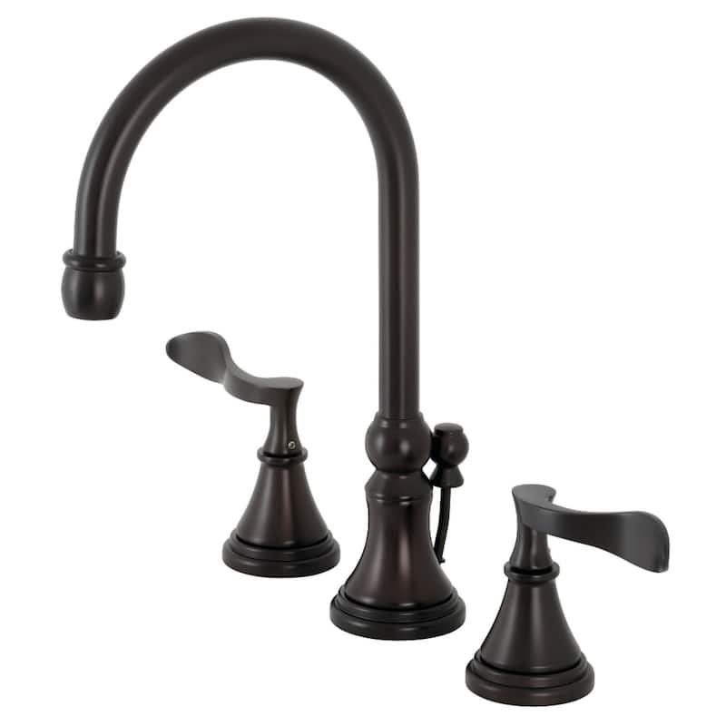 Kingston Brass Century 1.2 GPM Deck Mounted Widespread Bathroom Faucet