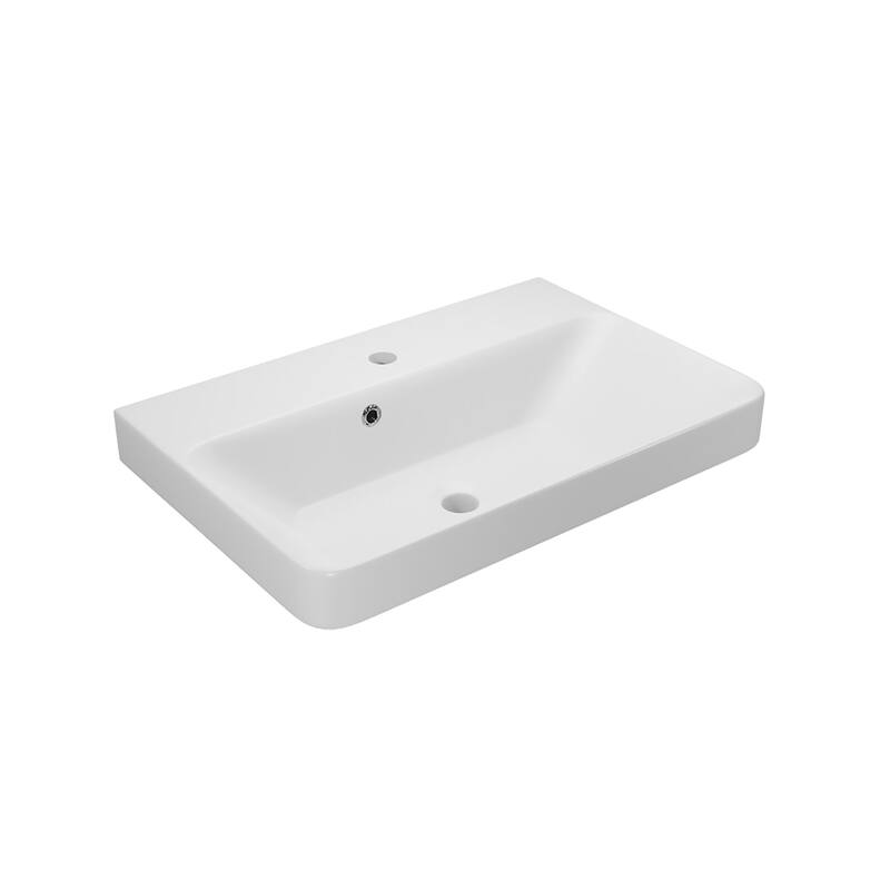 WS Bath Collections Luxury 55.01 Luxury 21-11/16" Rectangular Ceramic - Matte White