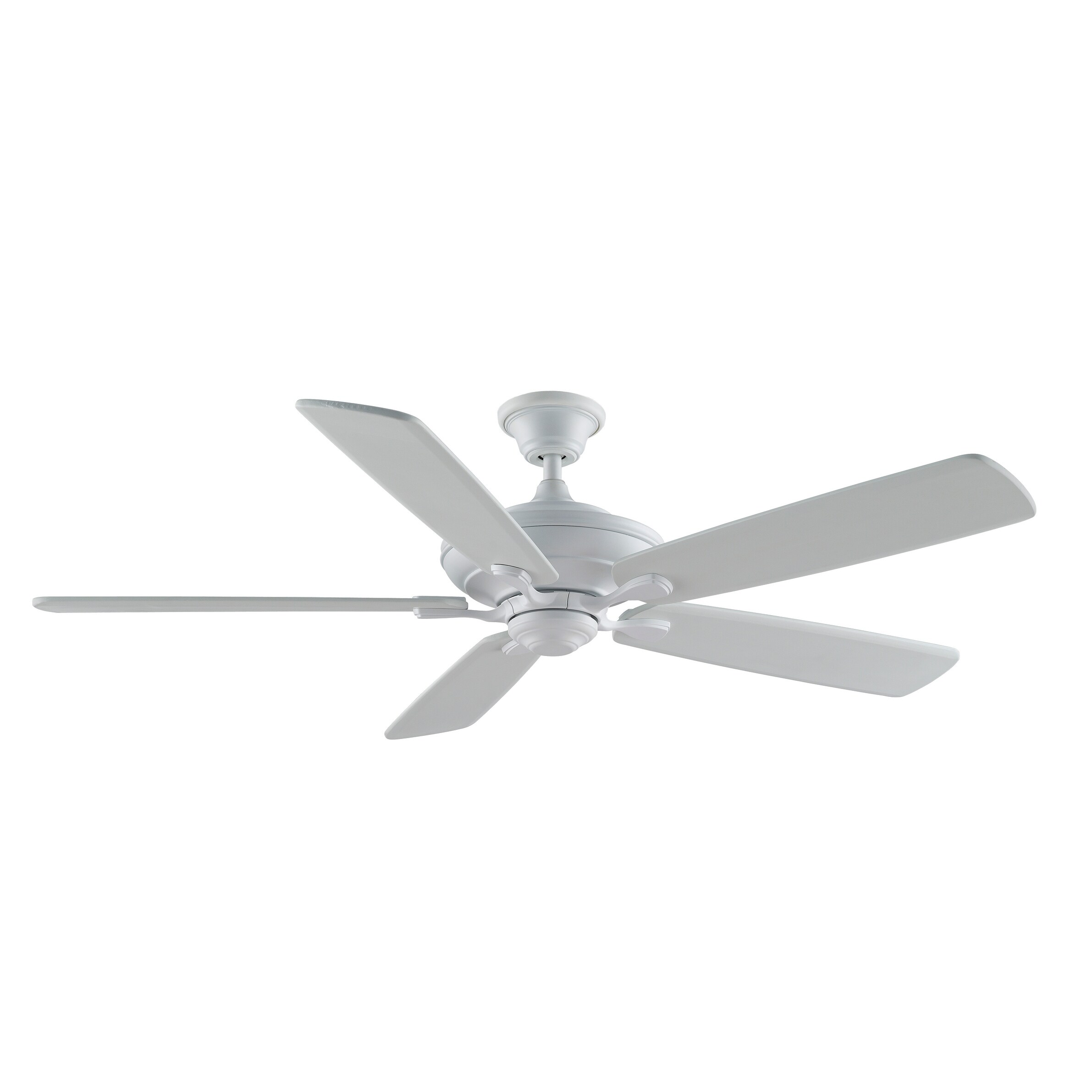 Fanimation myFanimation 54-in Matte White Indoor/Outdoor Ceiling Fan with Remote (5-Blade)