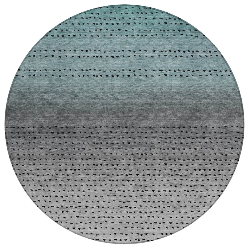 HomeRoots Abstract Transitional Rectangle Outdoor Rug