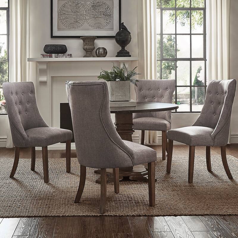 Voyager Button-tufted Dining Chairs (Set of 2) by iNSPIRE Q Artisan