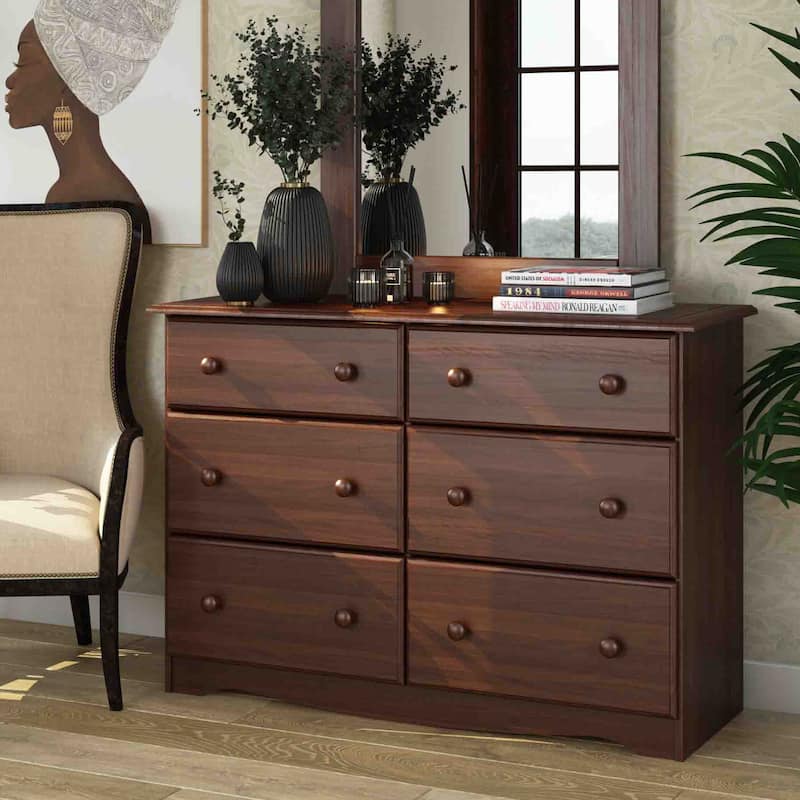 Palace Imports 100% Solid Wood 6-Drawer Dresser