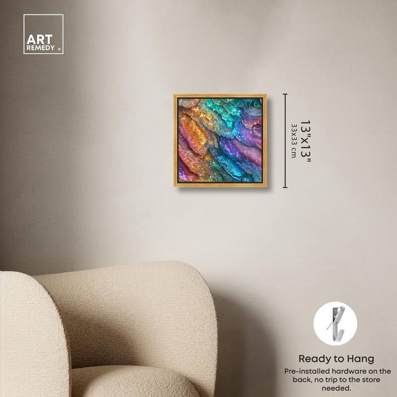 Glittering Spectrum I Canvas by Art Remedy