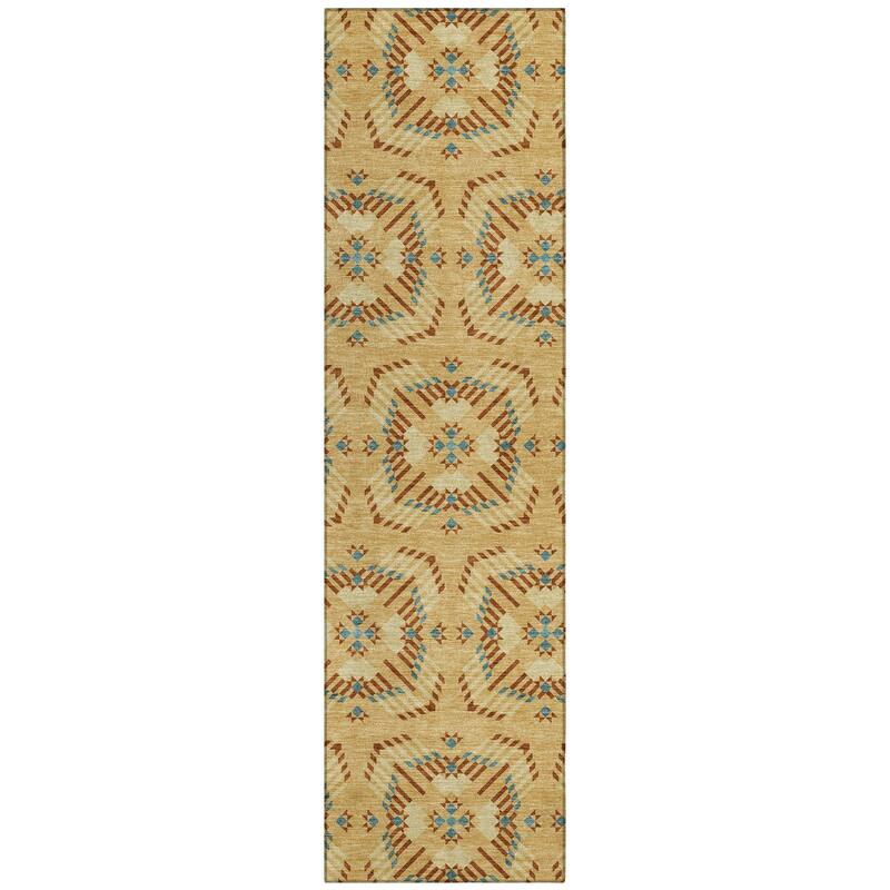 Machine Washable Indoor/ Outdoor Modern Frontenac Chantille Rug