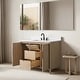 preview thumbnail 71 of 72, Vanity Art Lucerne Freestanding Bathroom Vanity with Stone Top, Hidden Power Station, Hair Dryer Holder, USB Charging Shelf