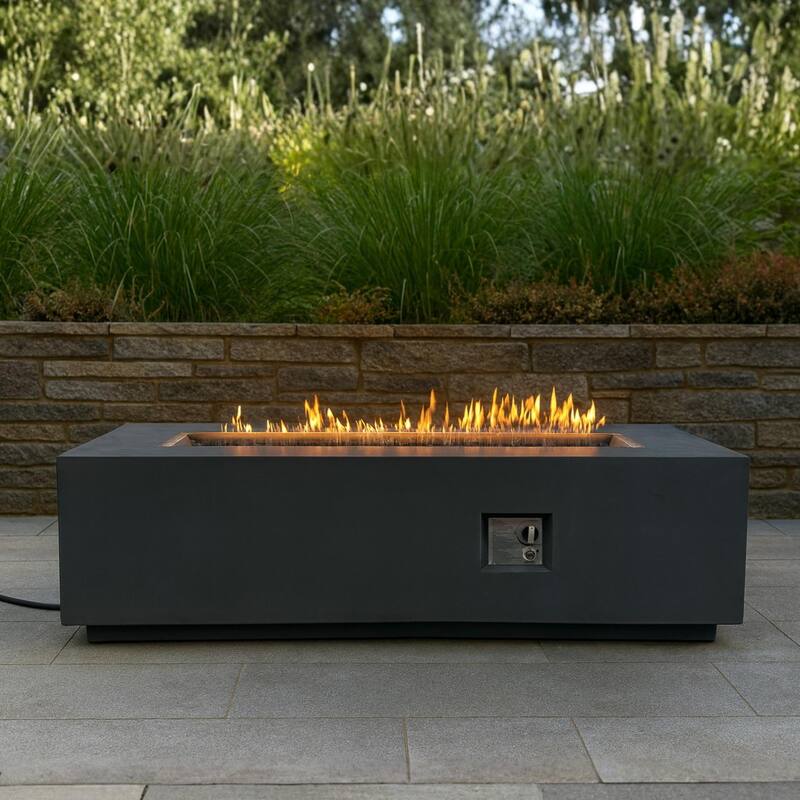 GDFStudio - 60" Outdoor Magnesium Oxide Fire Pit Table