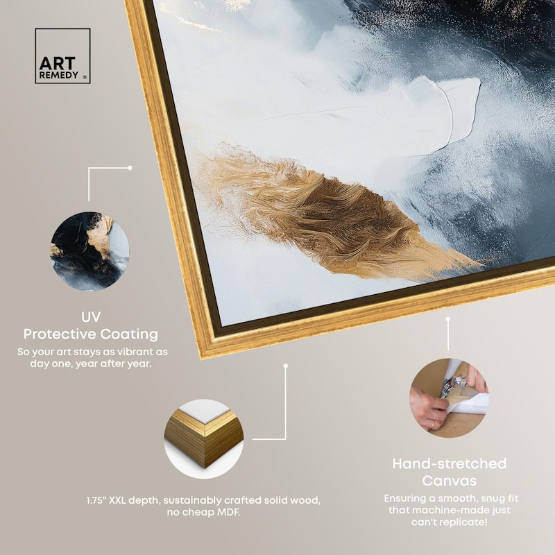 Golden Spark II Canvas by Art Remedy