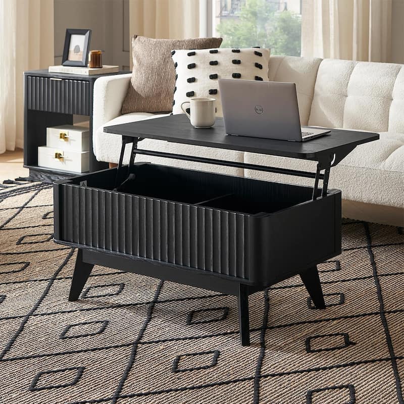 Mopio Brooklyn Lift Top Coffee Table - Black Oak