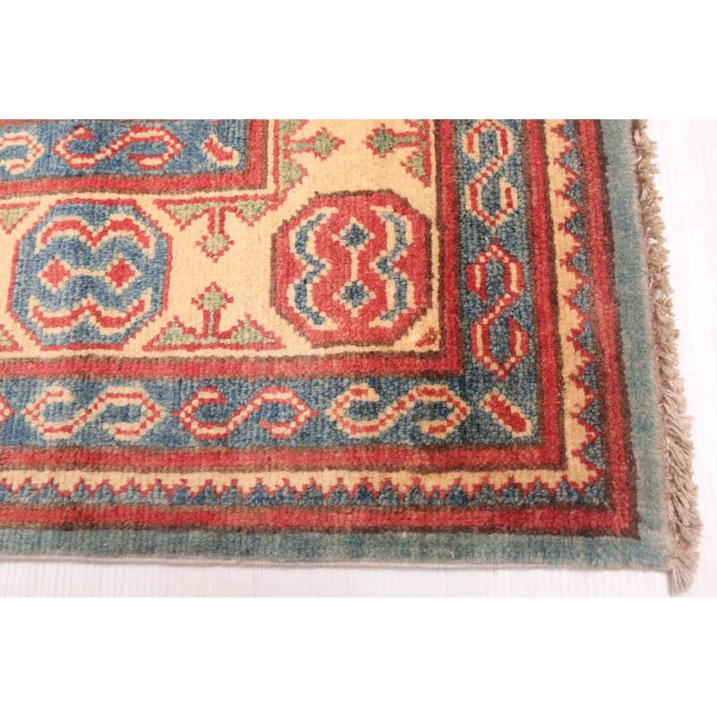ECARPETGALLERY Hand-knotted Finest Ghazni Light Blue Wool Rug - 5'0 x 7'1