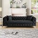 preview thumbnail 3 of 12, Morden Fort Modern Contemporary Loveseat and Sofa Set with Deep Button Tufting Dutch Velvet, Solid Wood Frame and Iron Legs