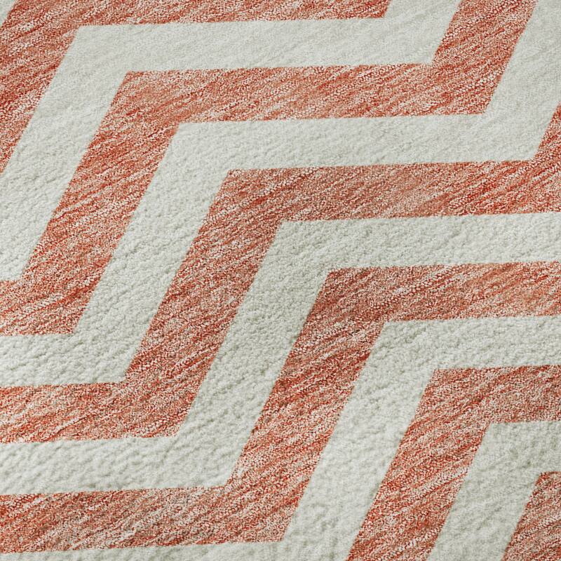 Premium Washable Super Soft Modern Chevron Mayfield Rug