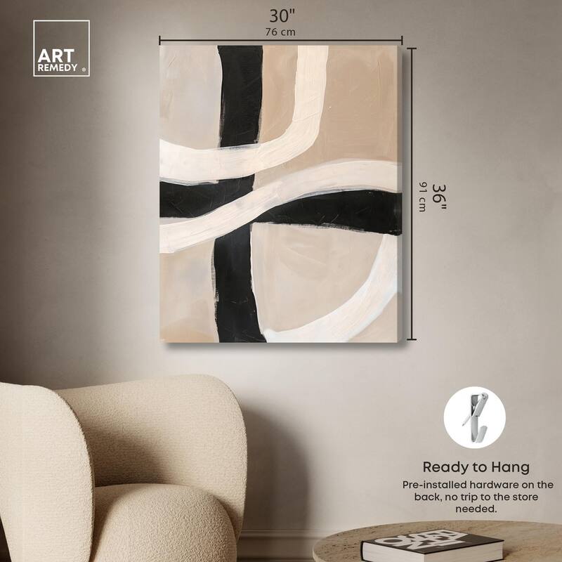 Subline Strokes II Canvas by Art Remedy, Gallery Wrapped