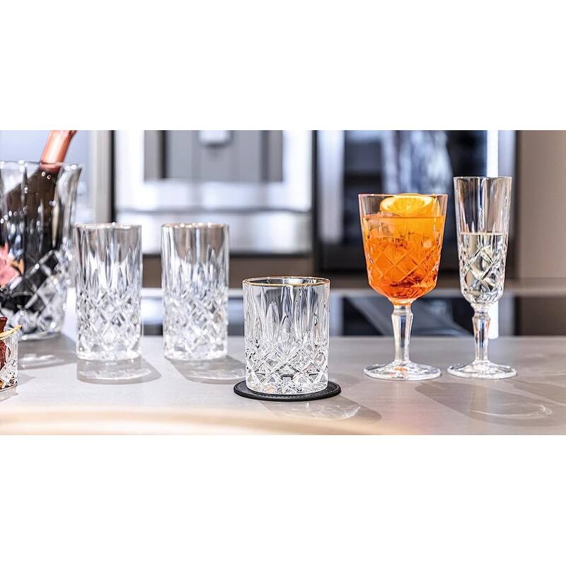 Nachtmann Set of 4 Noblesse Crystal Cocktail Glasses - 12.5 oz.