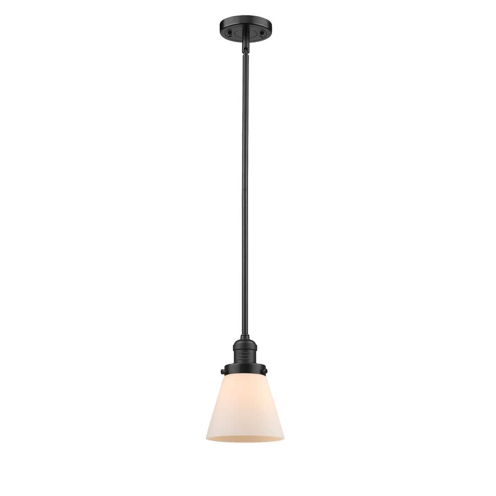 Innovations Lighting Franklin Restoration Cone - 1 Light 6" Stem Hung Mini Pendant