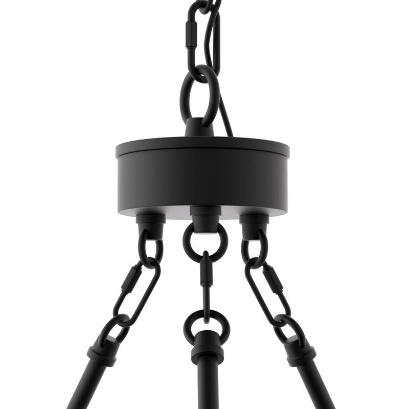 Acroma 9-light Modern Farmhouse Wagon Wheel Chandelier for Dining room - 24 inches
