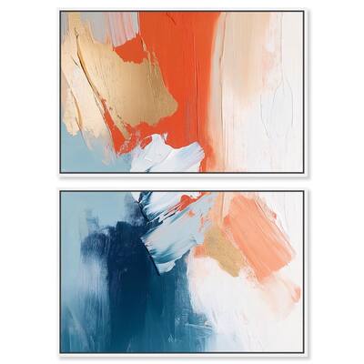 Orange Infusion II Canvas Set of 2 by Art Remedy