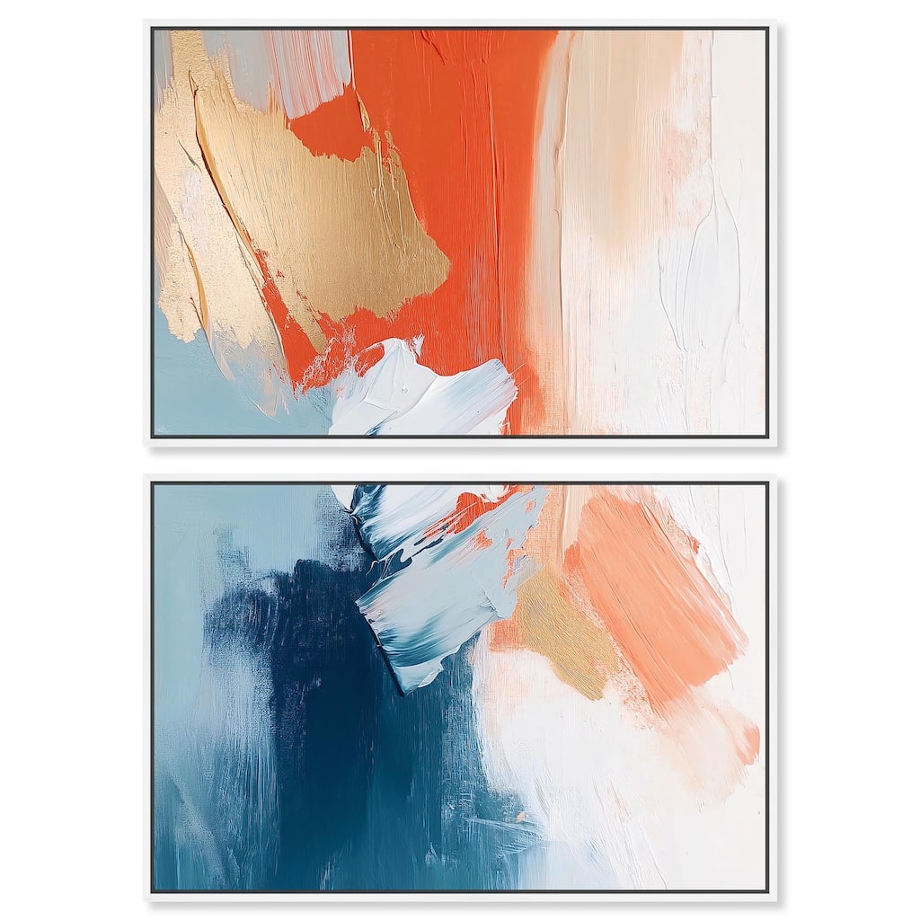 Orange Infusion II Canvas Set of 2 by Art Remedy