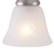 preview thumbnail 8 of 7, Standford 4-Light 26 in. W Brushed Nickel Traditional Bathroom Vanity Lighting Fixture, White Alabaster Glass Shade, Dimmable