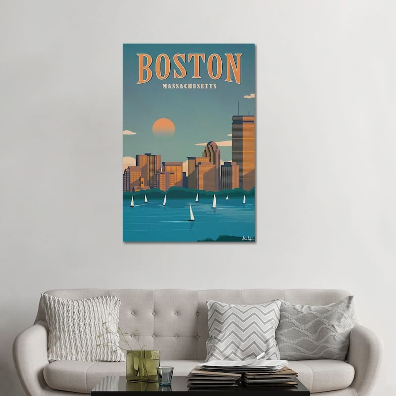 iCanvas "Boston" by IdeaStorm Studios Canvas Print - 48x32x1.5