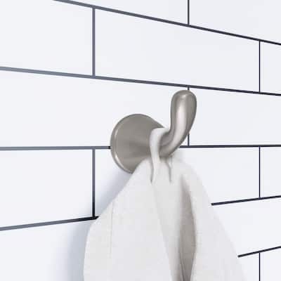 Design House 558627 Ames Transitional Robe Hook for Bathroom Brushed Nickel