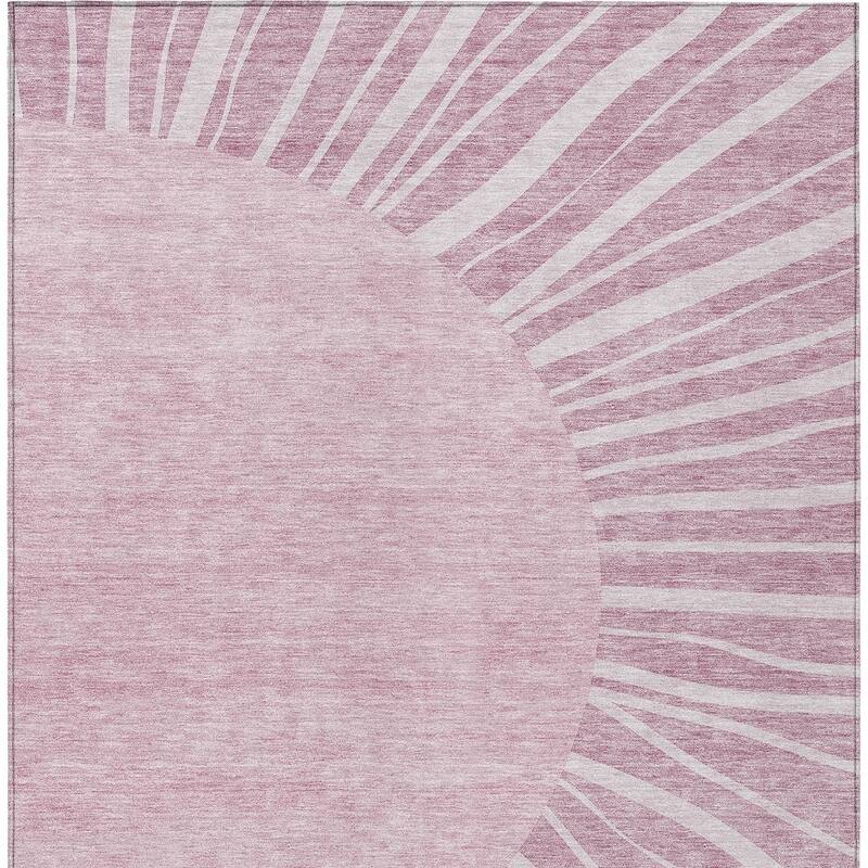 HomeRoots Abstract Transitional Rectangle Outdoor Rug