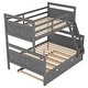 preview thumbnail 18 of 20, Twin Over Full Bunk Bed With Ladder,Twin Size Trundle