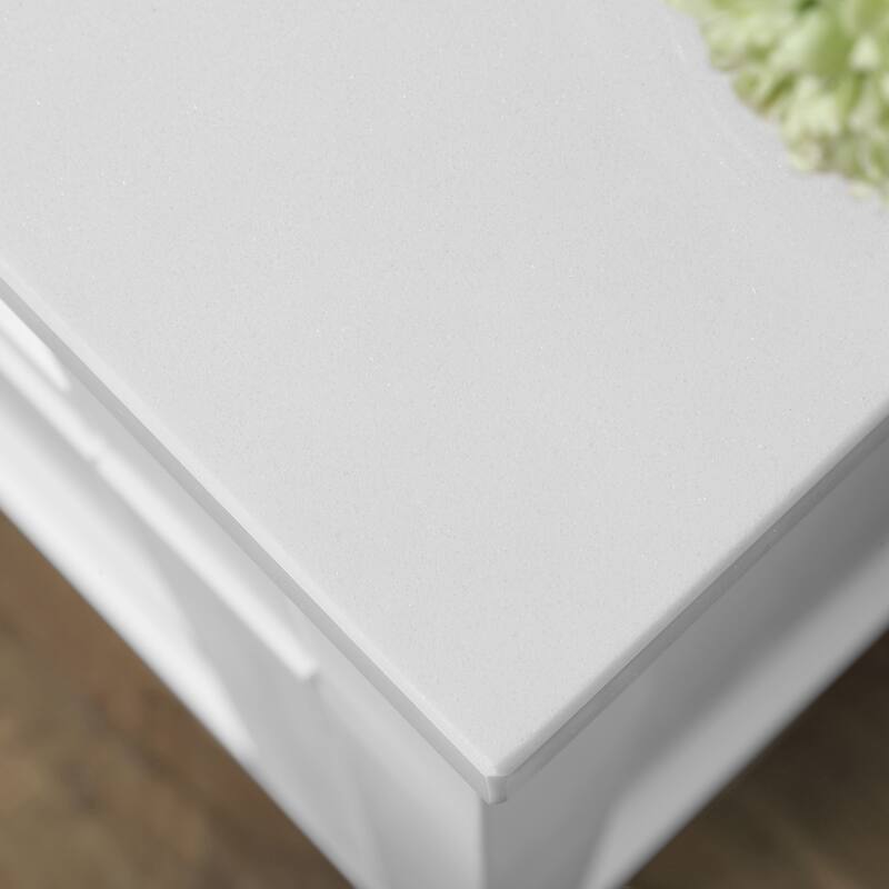 OVE Decors Tahoe III 42 in. White Vanity with power bar and included mirror
