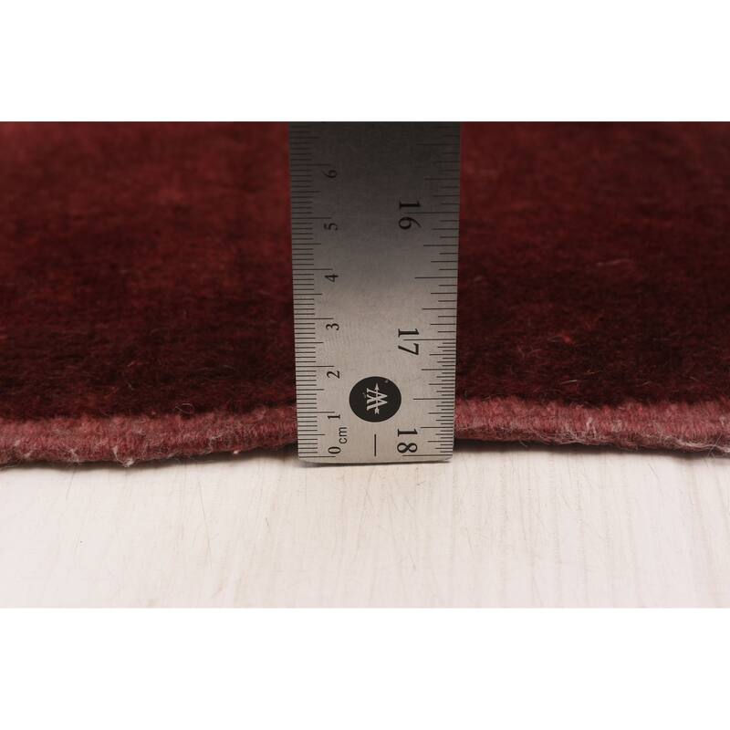 ECARPETGALLERY Hand-knotted Color Transition Burgundy Wool Rug - 6'6 x 10'0