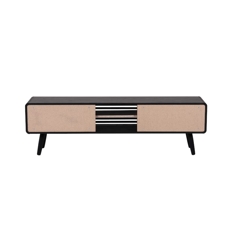 NPD Furniture Wilson 58 Inch Slat Low TV Stand