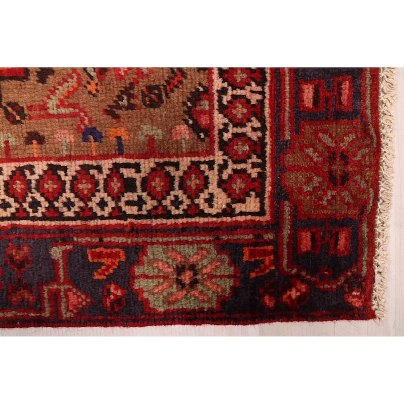 ECARPETGALLERY Hand-knotted Anadol Vintage Red Wool Rug - 3'11 x 7'3